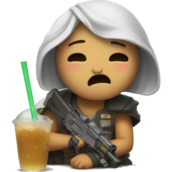Boba crying emoji