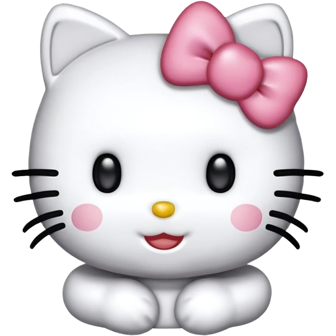 Hello kitty smiling emoji