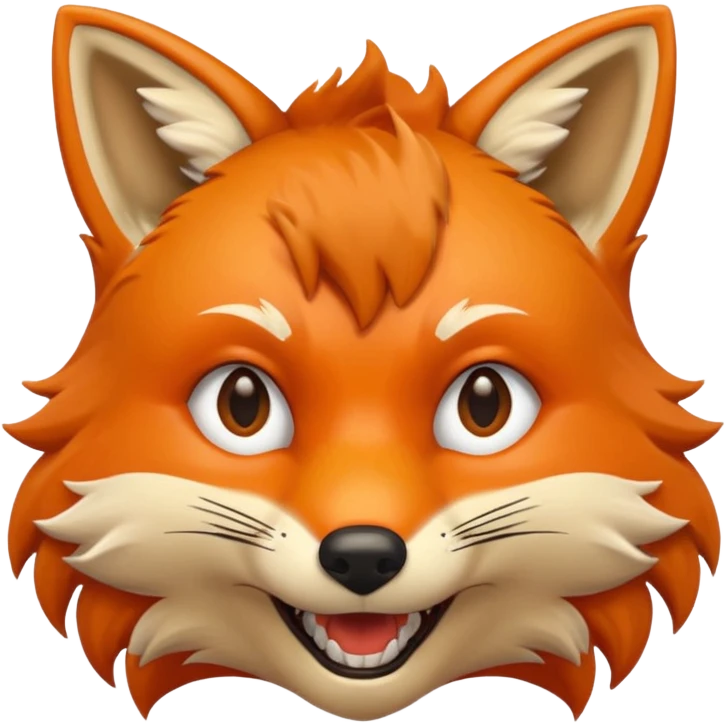 fox with bared teeth emoji