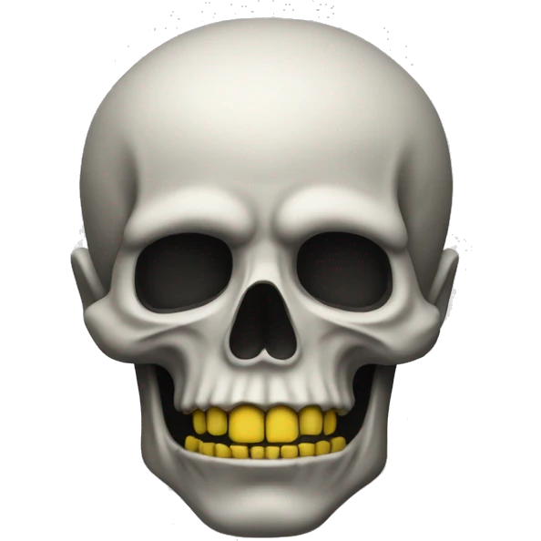 Krähe auf Totenkopf  emoji