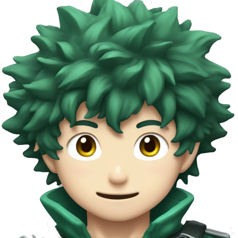 Izuku midoriya en tenue de héros  emoji