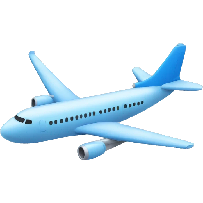 airplane blue emoji