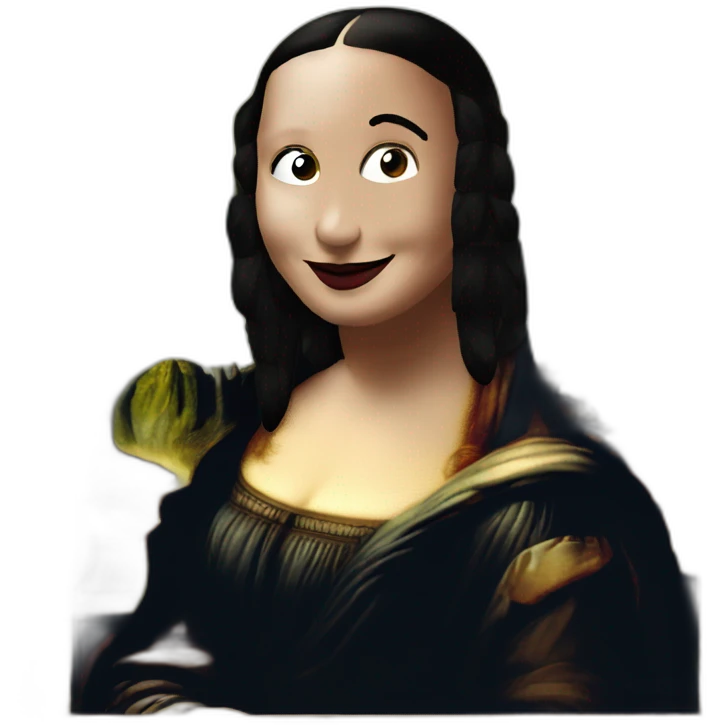 mona lisa with frame emoji