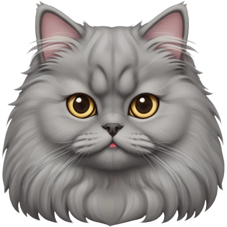cinematic-adorable-big-eyed-fluffy-grey-persian-cat-portrait-emoji,-head-tilted-playfully-with-a-sweet-expression,-fluffy-grey-fur,-simplified-yet-irresistibly-cute-features-with-large,-expr emoji