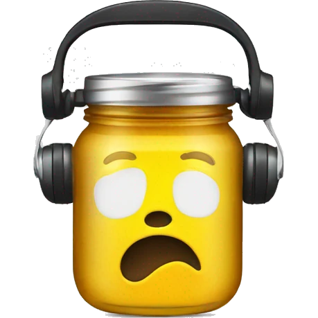 headphones sauce jar emoji