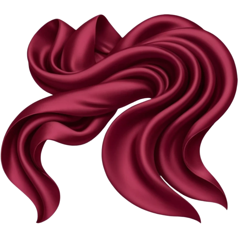 Deep Burgundy silk emoji