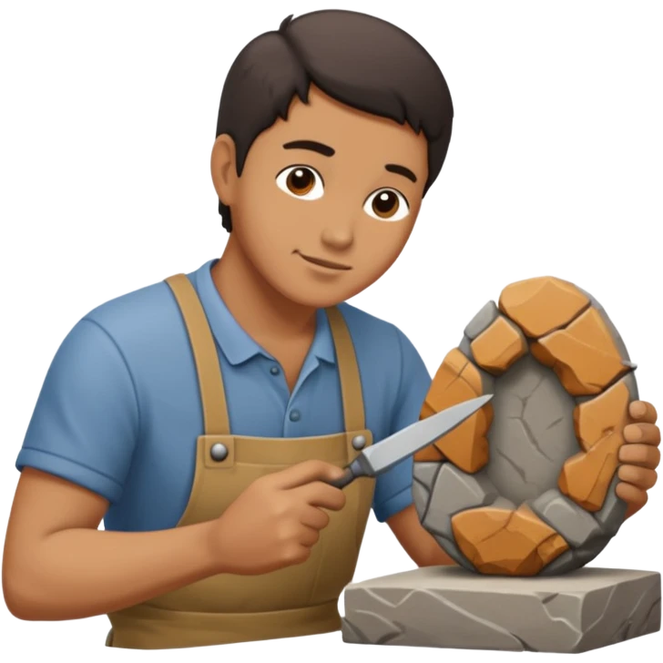 Sculptor on working on sculptor emoji