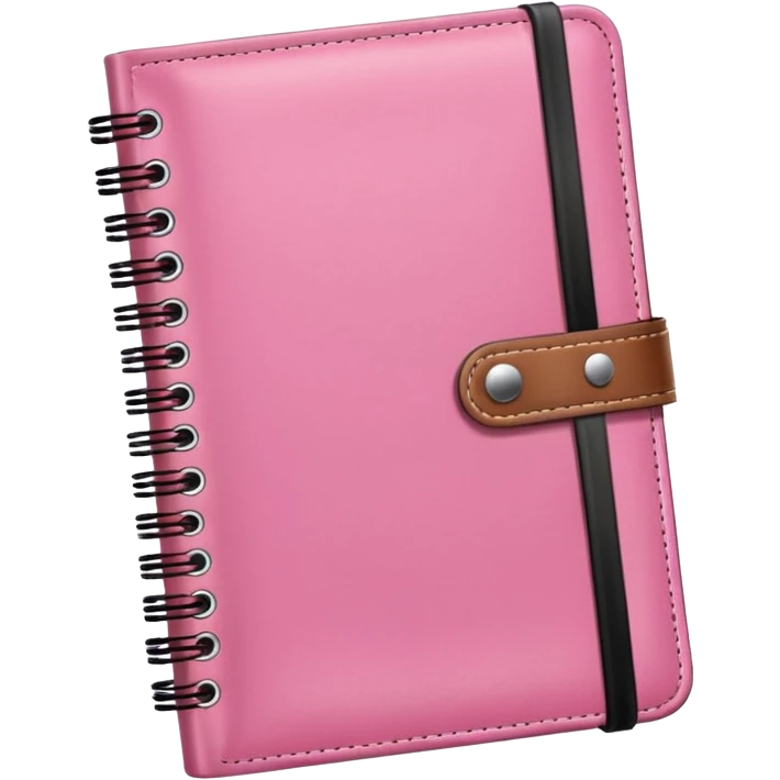 girly pink notebook planer not childish emoji