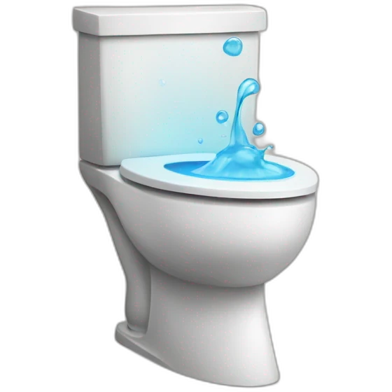 toilet with water spray emoji emoji