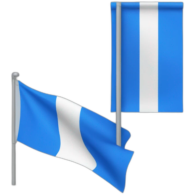 blue flag with checkout.com logo on it emoji