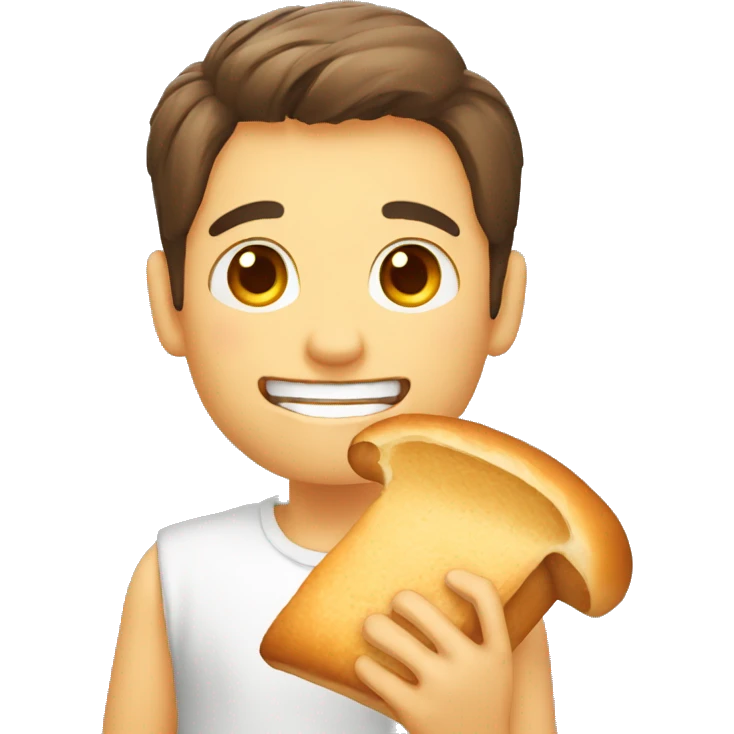 A 😀 Eating bread  emoji