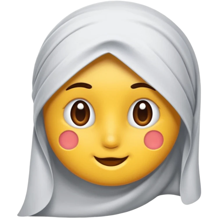 Bir baş örtülü büyükanne emoji