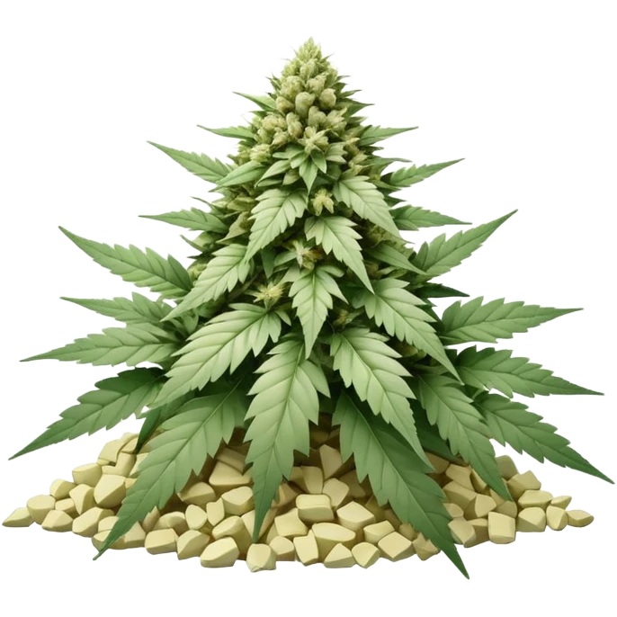 white color marijuana, no color emoji