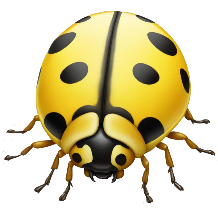 Yellow ladybug emoji