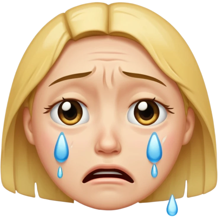 crying face emoji, expressive and clear emoji
