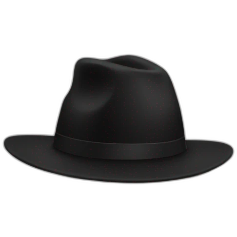 black hat emoji