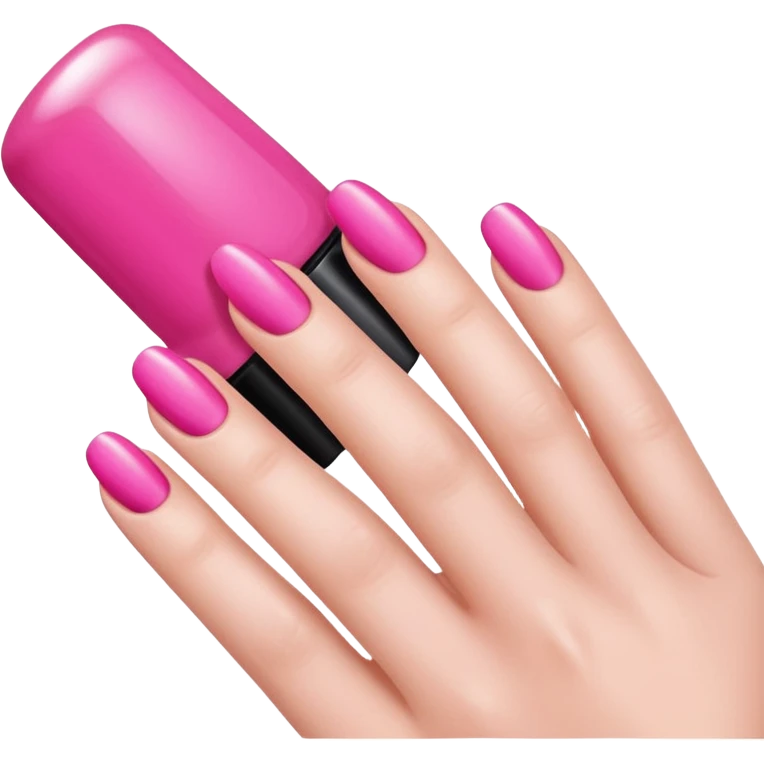 Pink nail polish emoji