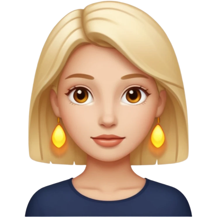 woman with glowing skin on skin emoji