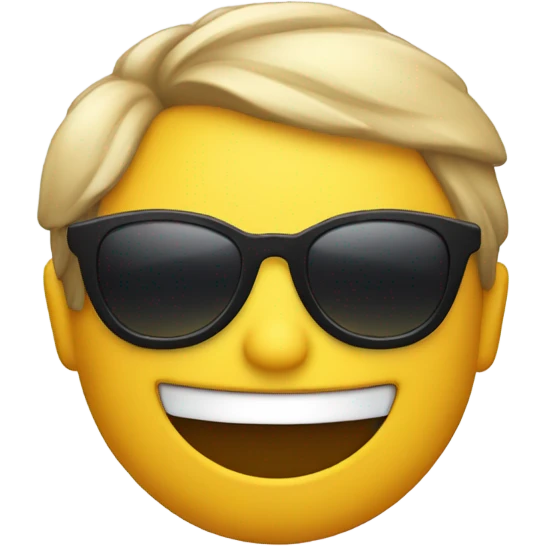 Emoji smiling hard with sunglasses  emoji
