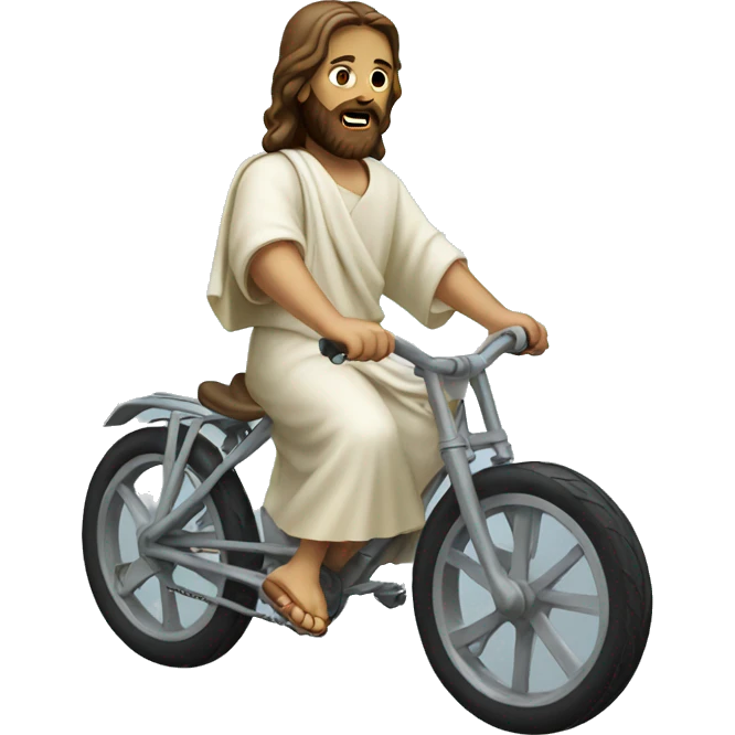 jesus on a bike emoji
