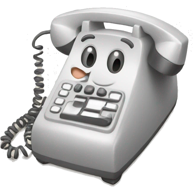 Happy telephone emoji