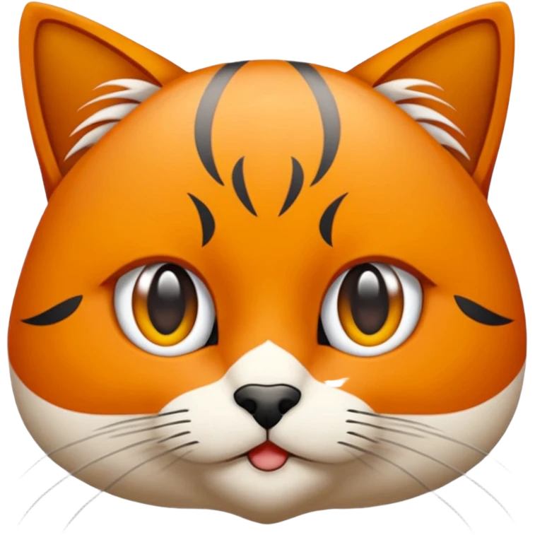 Kedi şeklinde Gülen bir yüz emoji