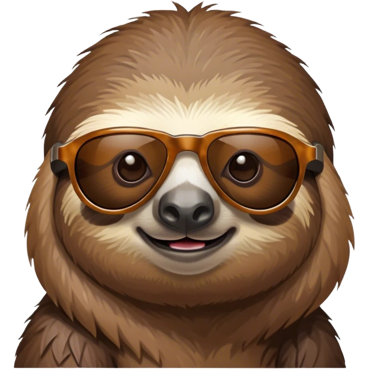 Sloth with sunglasses  emoji
