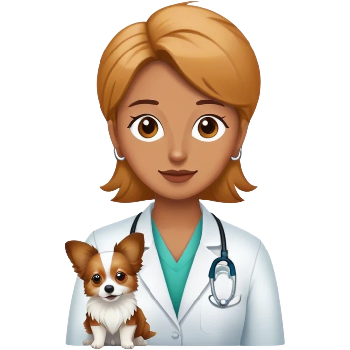 Tan papillon therapist emoji