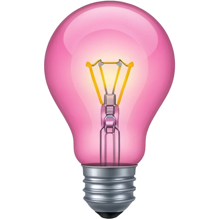 pink lightbulb emoji