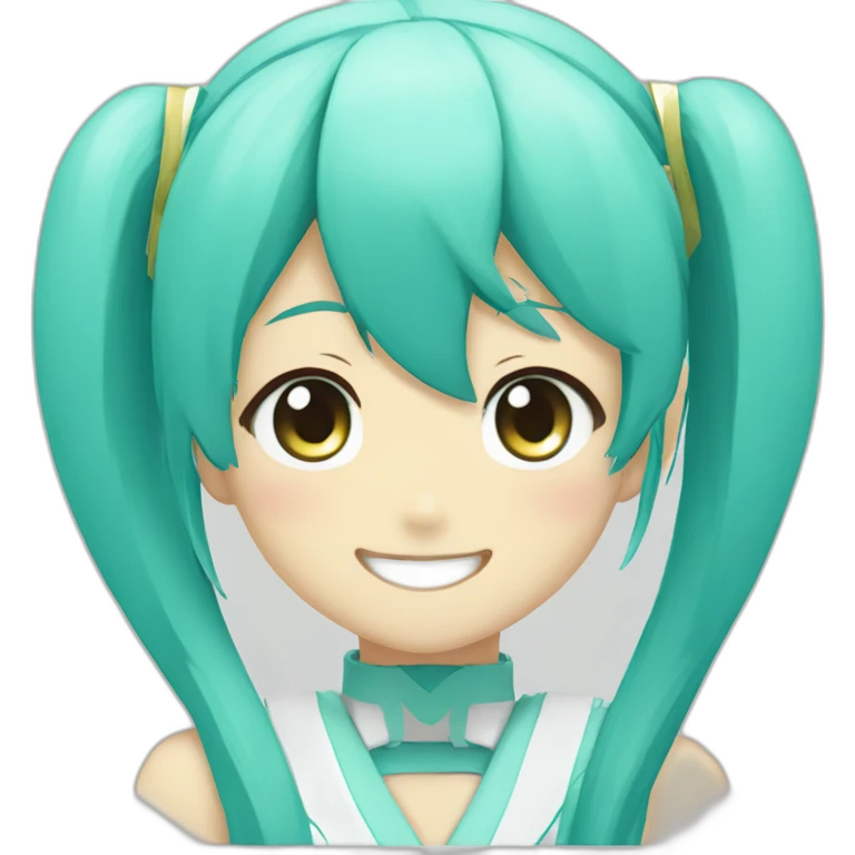 Hatsune miku smile emoji
