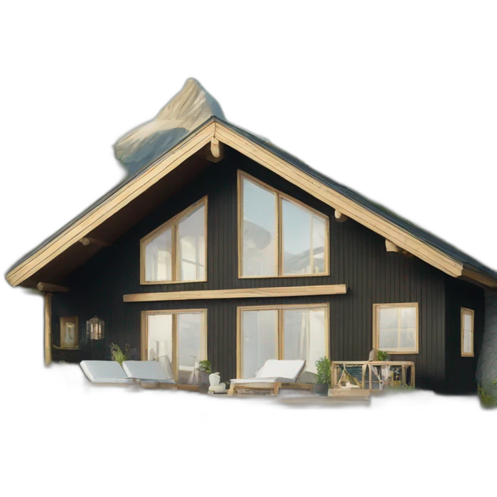 luxurious scandinavian summer house emoji