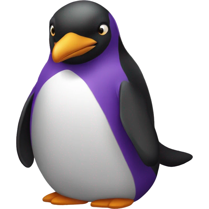 pinguin purple emoji