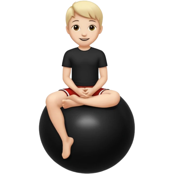 MB on a black ball emoji
