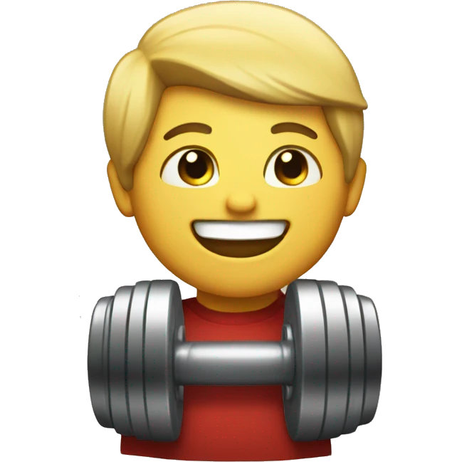 dumbell smile emoji