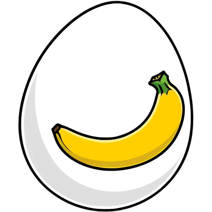 Banana egg  emoji