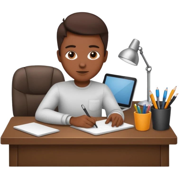 a person organizing a workspace emoji