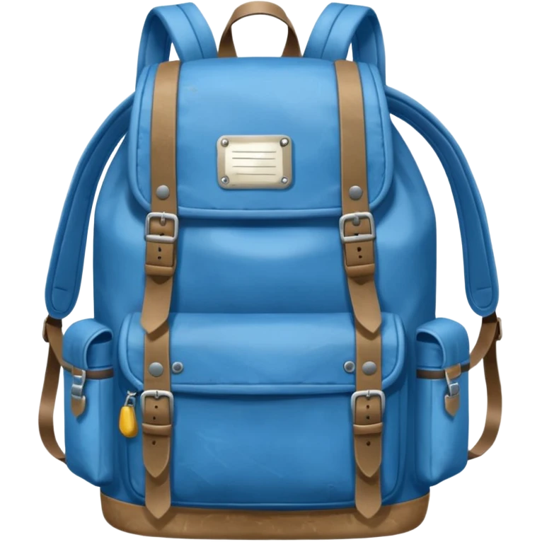 Blue backpack, Lost & Found Object. emoji