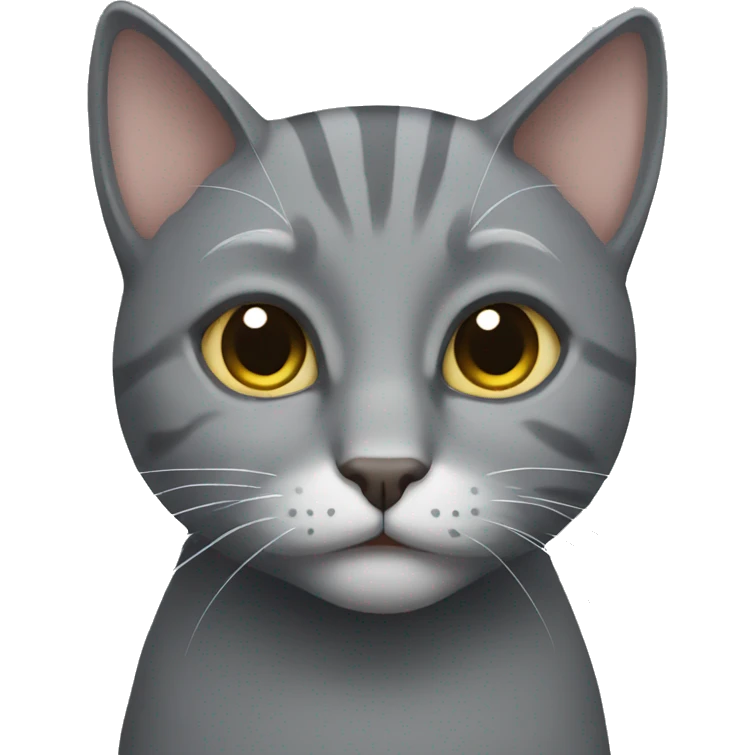 Grey cat emoji