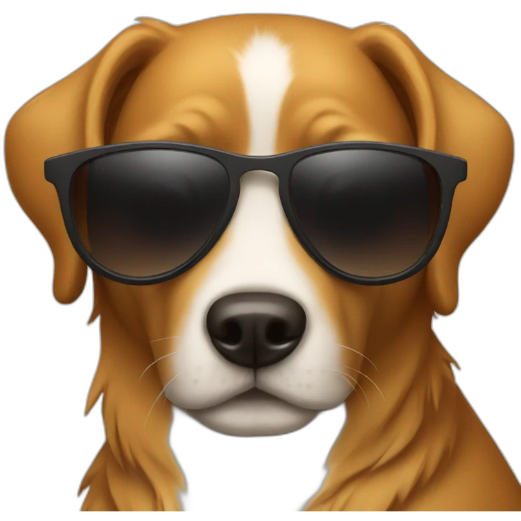 Dog with sunglasses emoji