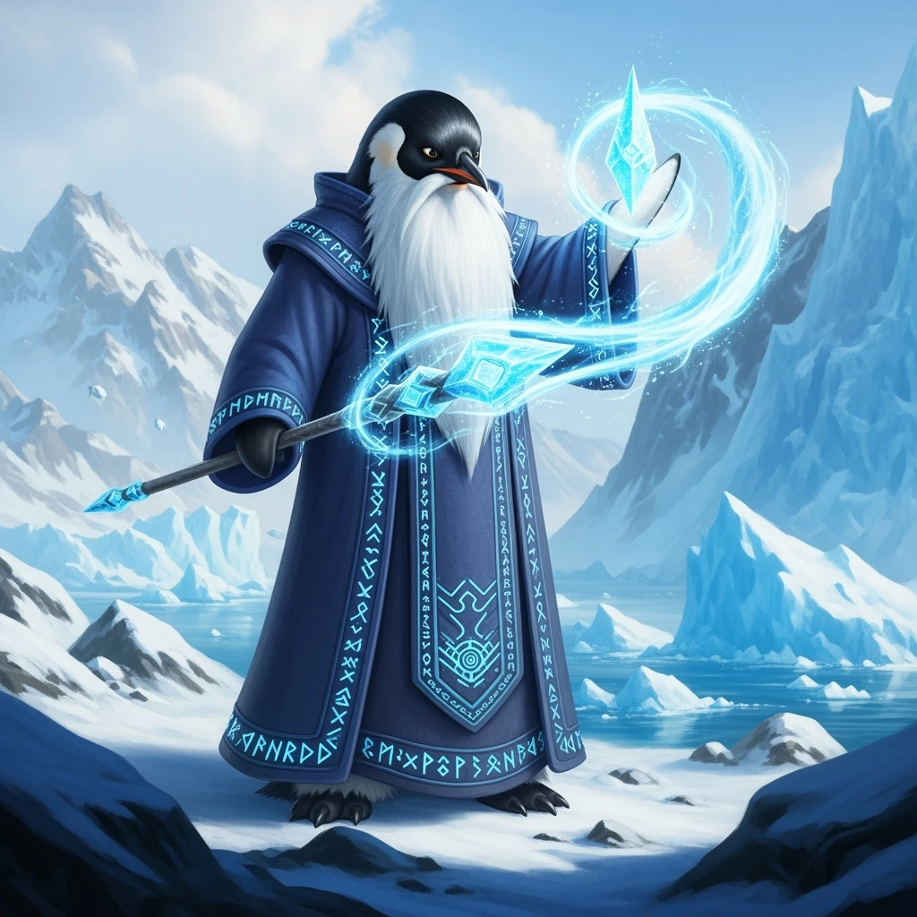 Penguin Wizard emoji