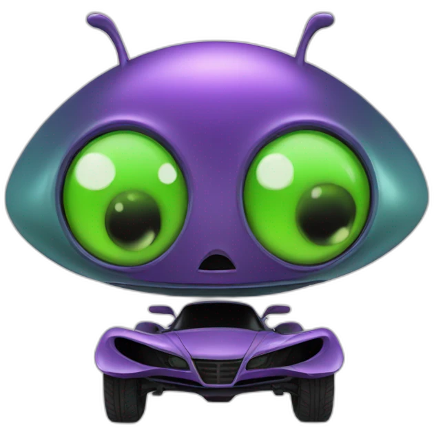 Alien sur soucoupe volante  emoji