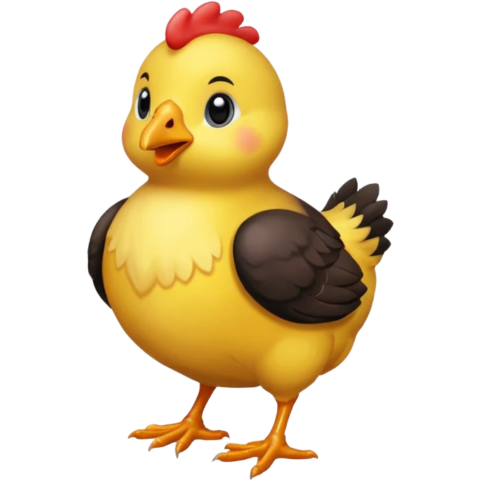 🐣 cet emoji avc un poussin noir emoji