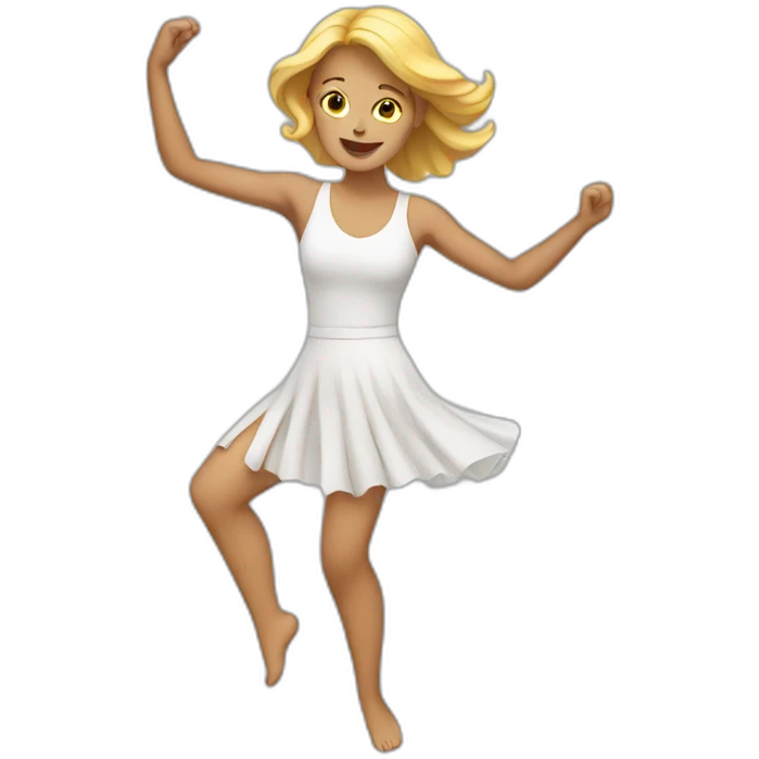 dancing white woman emoji