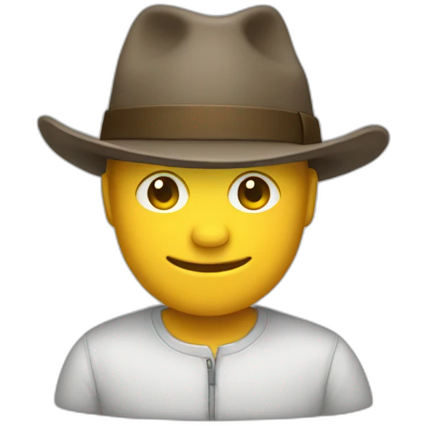 hat on hand emoji