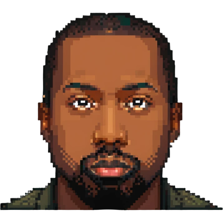 face of Kanye West emoji