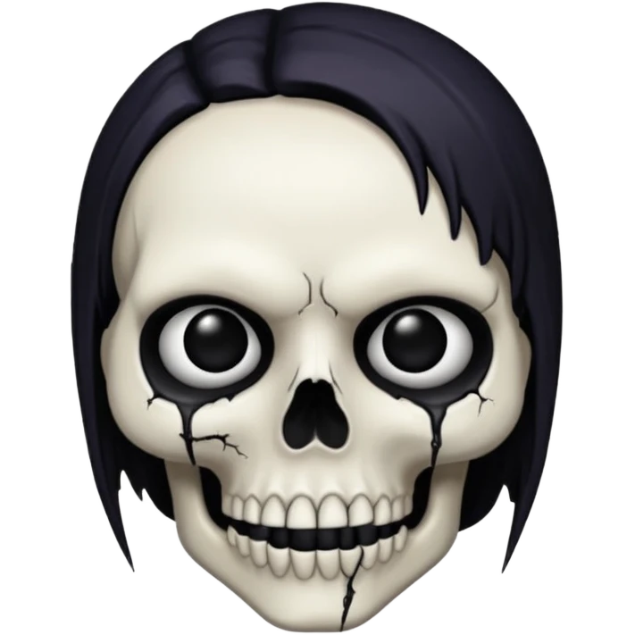 goth skull emoji