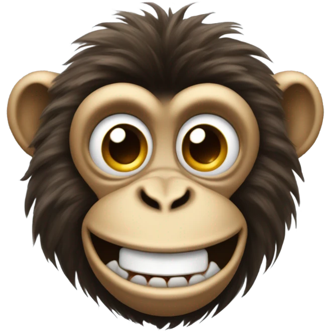 a monkey that looks crazy emoji