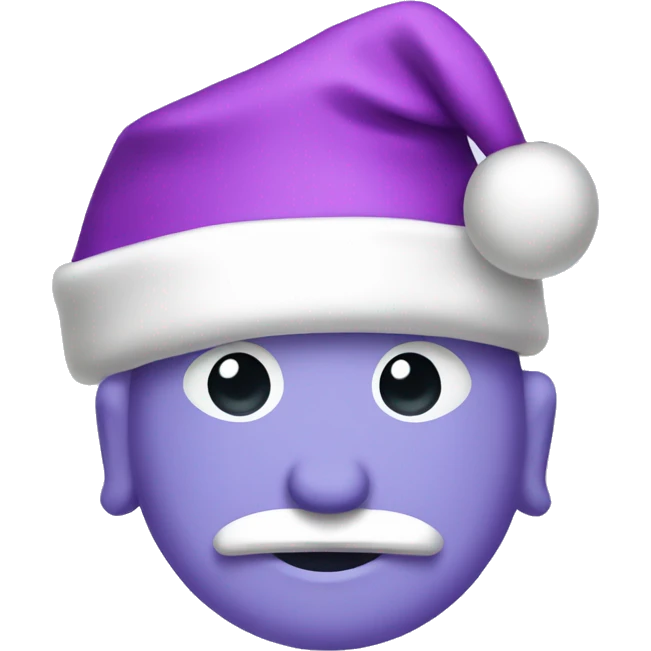 lilac santa hat emoji