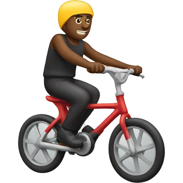 man racing on seat emoji