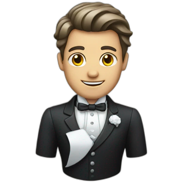 Butler mit schnurrbart emoji